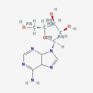 (2R,3R,4S,5R)-2-(6-amino-4,5-dihydropurin-9-yl)-5-(hydroxy(113C)methyl)(2,3,4,5-13C4)oxolane-3,4-diol