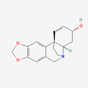 molecular formula C16H17NO3 B1220781 Crinine 