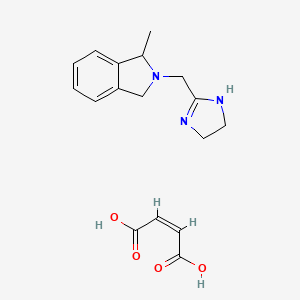 (Z)-but-2-enedioic acid;2-(4,5-dihydro-1H-imidazol-2-ylmethyl)-1-methyl-1,3-dihydroisoindole