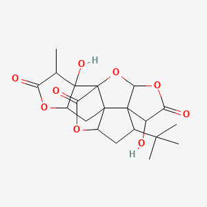 8-tert-butyl-6,17-dihydroxy-16-methyl-2,4,14,19-tetraoxahexacyclo[8.7.2.01,11.03,7.07,11.013,17]nonadecane-5,15,18-trione