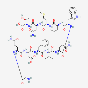 H-Ala-gln-asp-phe-val-gln-trp-leu-met-asn-thr-OH