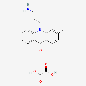 10-(3-aminopropyl)-3,4-dimethylacridin-9-one;(Z)-but-2-enedioic acid