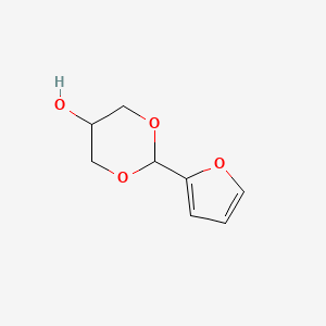 m-Dioxan-5-ol, 2-(2-furyl)-