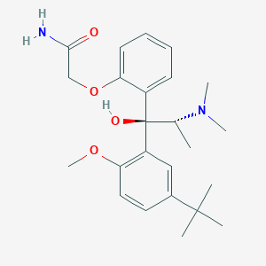 Acetamide, 2-[2-[(1R,2R)-2-(dimethylamino)-1-[5-(1,1-dimethylethyl)-2-methoxyphenyl]-1-hydroxypropyl]phenoxy]-, rel-