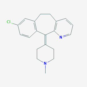 molecular formula C20H21ClN2 B194729 8-chloro-11-(1-methylpiperidin-4-ylidene)-6,11-dihydro-5H-benzo[5,6]cyclohepta[1,2-b]pyridine CAS No. 38092-89-6