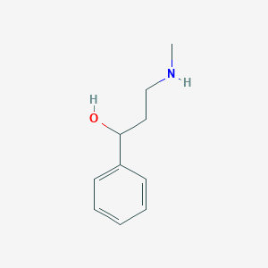 molecular formula C10H15NO B195923 3-(methylamino)-1-phenylpropan-1-ol CAS No. 42142-52-9