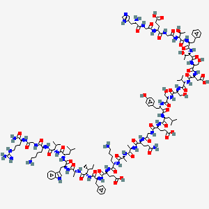 molecular formula C148H224N40O45 B3029776 H-His-Gly-Glu-Gly-aThr-Phe-aThr-Ser-Asp-Val-Ser-Ser-Tyr-Leu-Glu-Gly-Gln-D-Ala-D-Ala-Lys-Glu-Phe-aIle-D-Ala-Trp-Leu-Val-Lys-Gly-Arg-NH2 CAS No. 782500-75-8