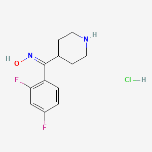 B3047368 2,4-Difluorophenyl-(4-piperidinyl)methanone oxime hydrochloride CAS No. 138271-16-6