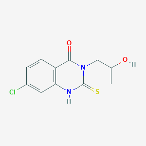 7-Chloro-3-(2-hydroxypropyl)-2-sulfanyl-3,4-dihydroquinazolin-4-one