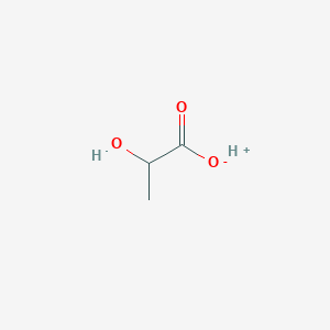 molecular formula C3H6O3<br>C3H6O3<br>CH3CHOHCOOH B036391 Lactic acid CAS No. 26100-51-6