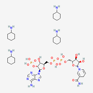 [[(2R,3R,4R,5R)-5-(6-aminopurin-9-yl)-3-hydroxy-4-phosphonooxyoxolan-2-yl]methoxy-hydroxyphosphoryl] [(2R,3S,4R,5R)-5-(3-carbamoyl-4H-pyridin-1-yl)-3,4-dihydroxyoxolan-2-yl]methyl hydrogen phosphate;cyclohexanamine