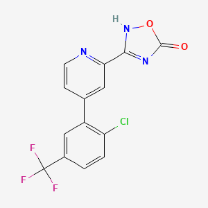 3-[4-[2-chloro-5-(trifluoromethyl)phenyl]pyridin-2-yl]-2H-1,2,4-oxadiazol-5-one