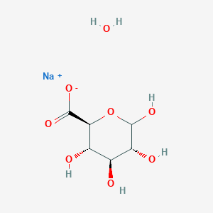 sodium;(2S,3S,4S,5R)-3,4,5,6-tetrahydroxyoxane-2-carboxylate;hydrate