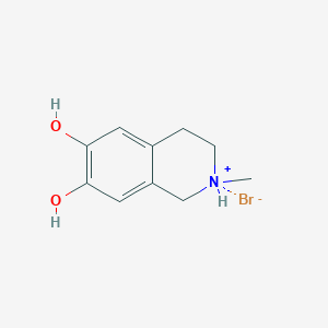 2-methyl-1,2,3,4-tetrahydroisoquinolin-2-ium-6,7-diol;bromide