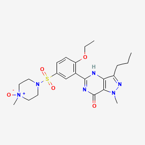 5-[2-ethoxy-5-(4-methyl-4-oxidopiperazin-4-ium-1-yl)sulfonylphenyl]-1-methyl-3-propyl-4H-pyrazolo[4,3-d]pyrimidin-7-one