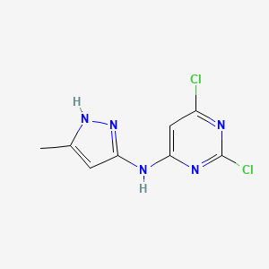 2,6-dichloro-N-(5-methyl-1H-pyrazol-3-yl)pyrimidin-4-amine