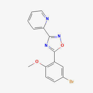 3-(Pyridin-2-yl)-5-(5-bromo-2-methoxyphenyl)-1,2,4-oxadiazole