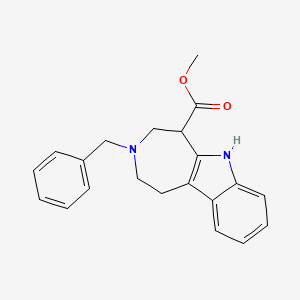 Azepino[4,5-B]indole-5-carboxylic acid,1,2,3,4,5,6-hexahydro-3-(phenylmethyl)-,methyl ester