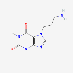 7-(3-AMINOPROPYL)-1,3-DIMETHYL-2,3,6,7-TETRAHYDRO-1H-PURINE-2,6-DIONE